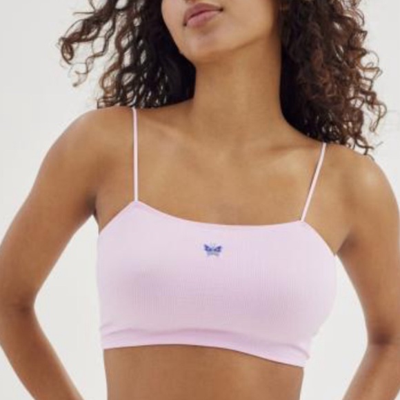 NWT ⚜️💖⚜️ Out From Under Riley Seamless Low-Back Cropped Top - Picture 3 of 16